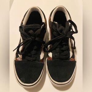 Vans Black and Brown Kids Sneakers